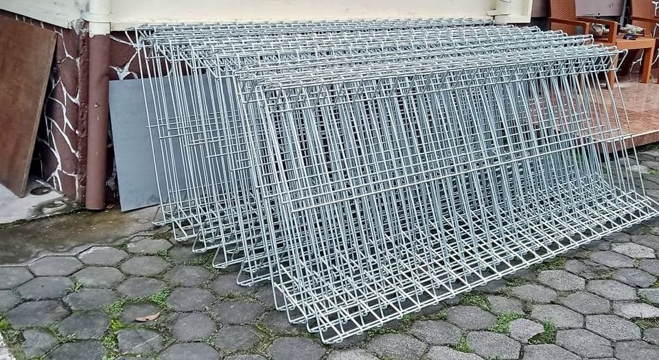 Pagar BRC Electroplating Halus Mengkilap